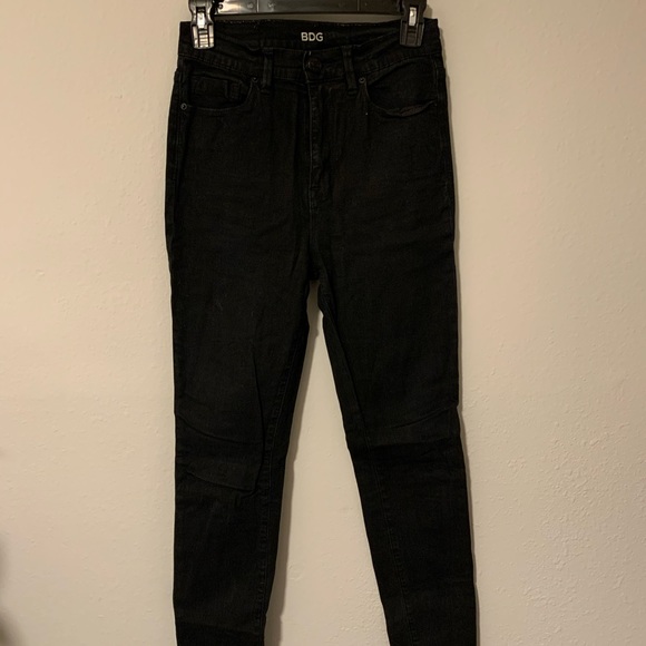 High Rise Urban Outfitters BDG Black Skinny Jeans - Picture 1 of 3